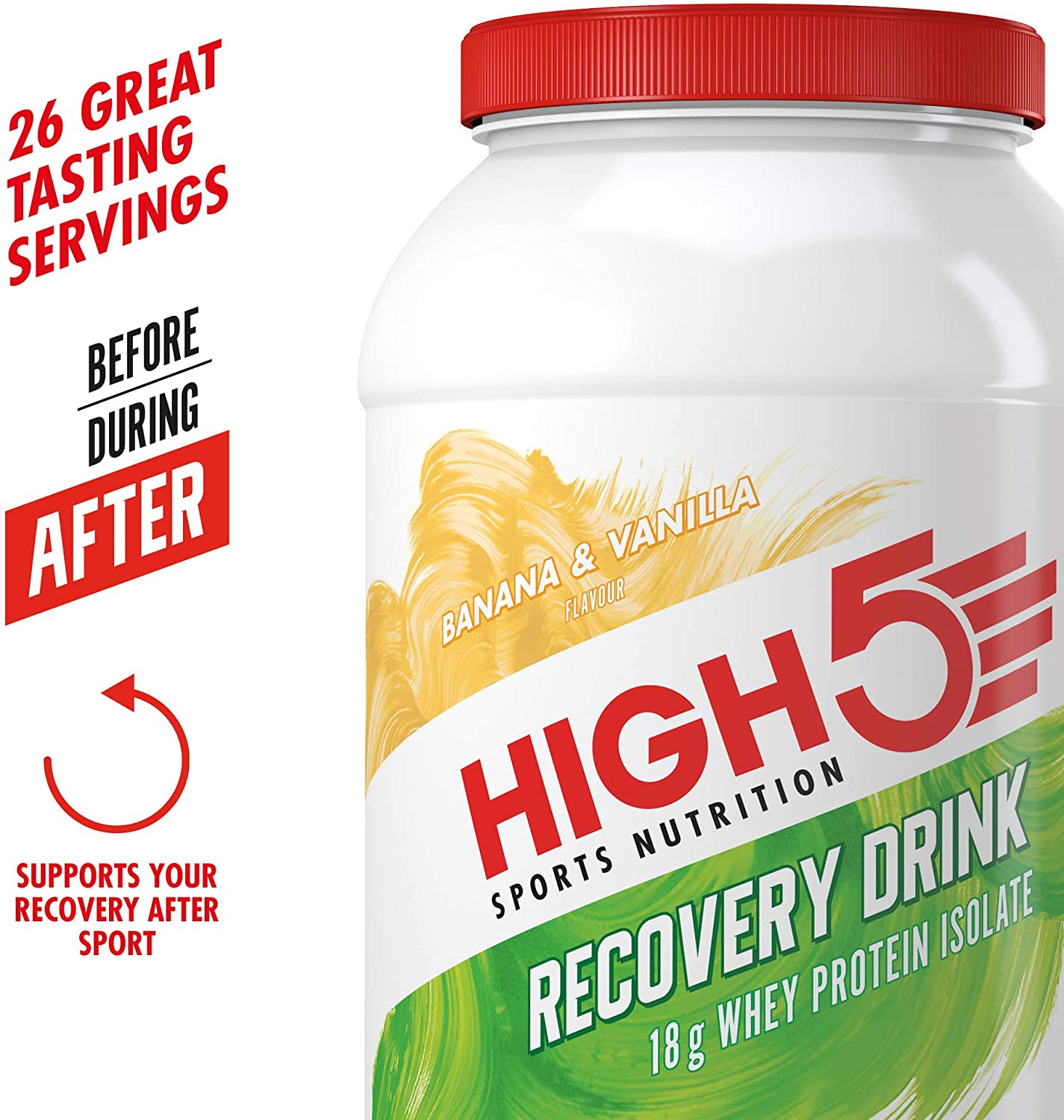 HIGH5 Recovery Drink, Carbohydrate and Whey Protein Powder (20g) for Muscle Recovery with Electrolytes Powder - Image 3