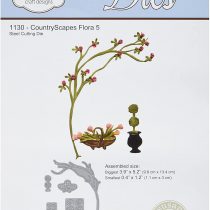 Elizabeth Craft Designs Metal Die Flora 5.4 5.2-inch, Acrylic, Multicoloured, 0.1 x 5.4 x 8.4 cm