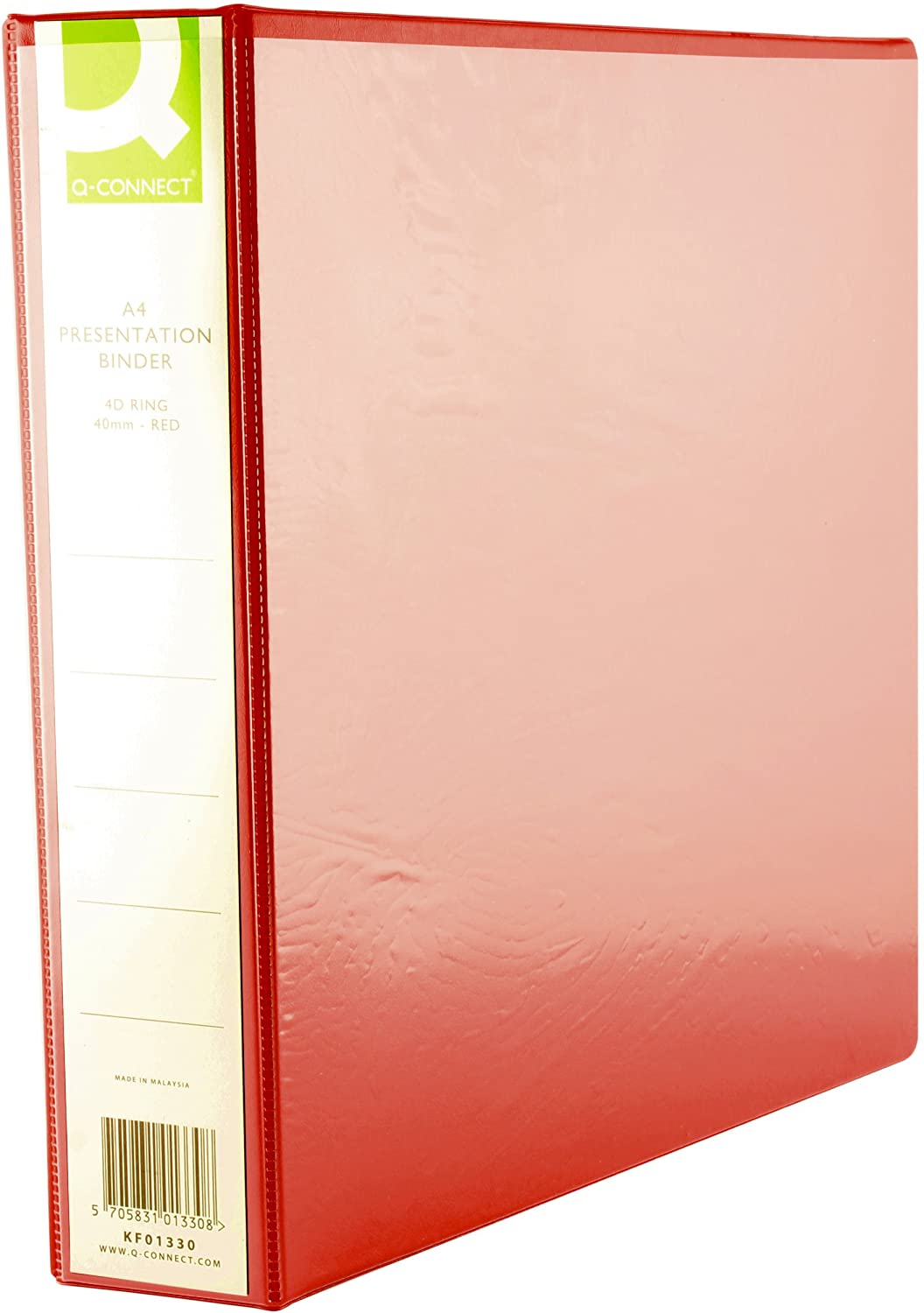 Q-Connect A4 40mm Presentation 4d-Ring Binder - Red, 40 mm