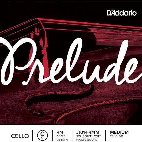 D'Addario J1014 4/4M Prelude 4/4 Scale Medium Tension Single C String for Cello