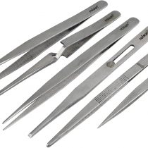 Rolson 59104 Stainless Steel Tweezers - 6 Pieces