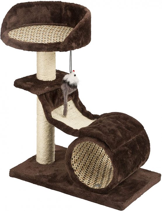 Kerbl Safari Air Cat Tree with Bristle, 49 x 30 x 61 cm, Brown - Image 2