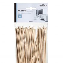 Durable Wooden Cotton Buds | Pack of 100 Strong Wooden Cotton Buds | Perfect For Cleaning Electrical and Office Equipment