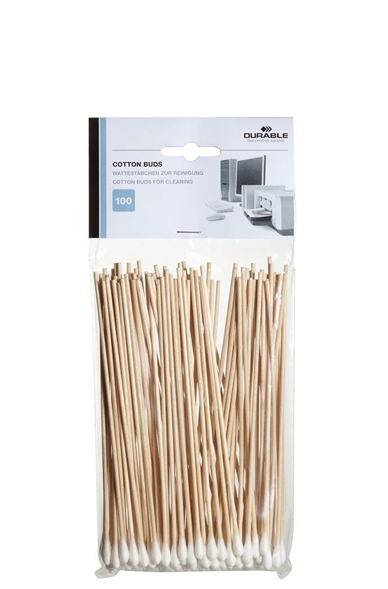 Durable Wooden Cotton Buds | Pack of 100 Strong Wooden Cotton Buds | Perfect For Cleaning Electrical and Office Equipment