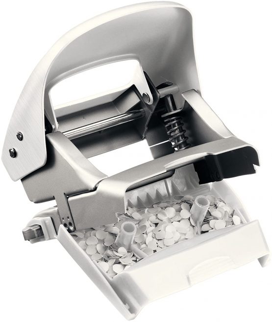 Leitz Hole Punch, 30 Sheets, Guide Bar with Format Markings, Metal, Style Range, 50060004 - Arctic White - Image 3