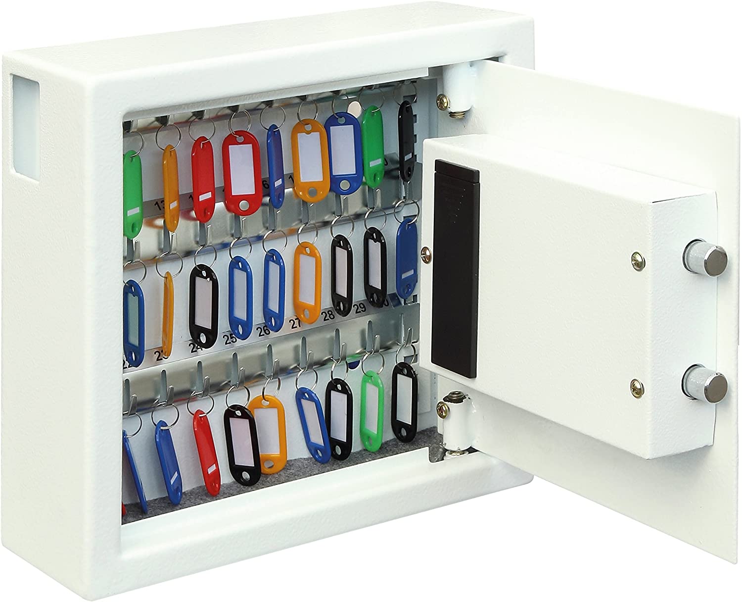 Phoenix Safe Company, KS0031E Phoenix Cygnus Key Deposit Safe- 30 Hooks, Electronic Lock, Key Holder Wall Mounted - Image 3