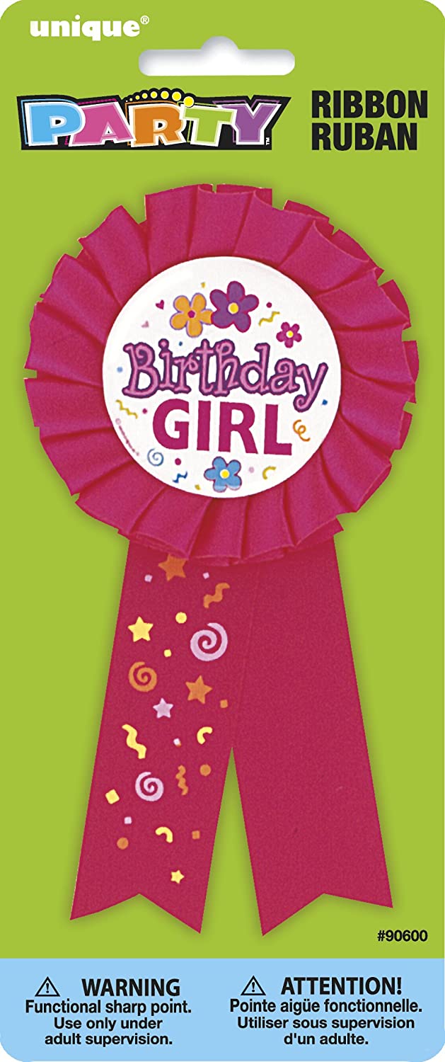 Birthday Girl Multicolor Award Badge (17cm x 8cm) 1 Count - Vibrant & Fun Celebration Accessory for the Special Day - Image 2