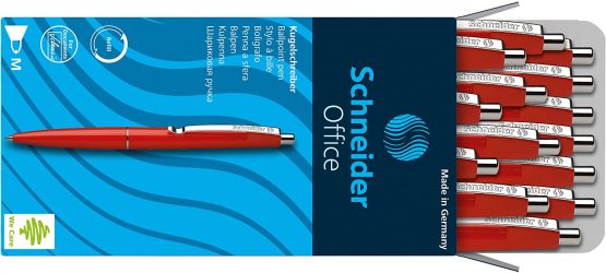 Schneider Office Ballpoint Pen M Tip red Pack of 20 - Image 2