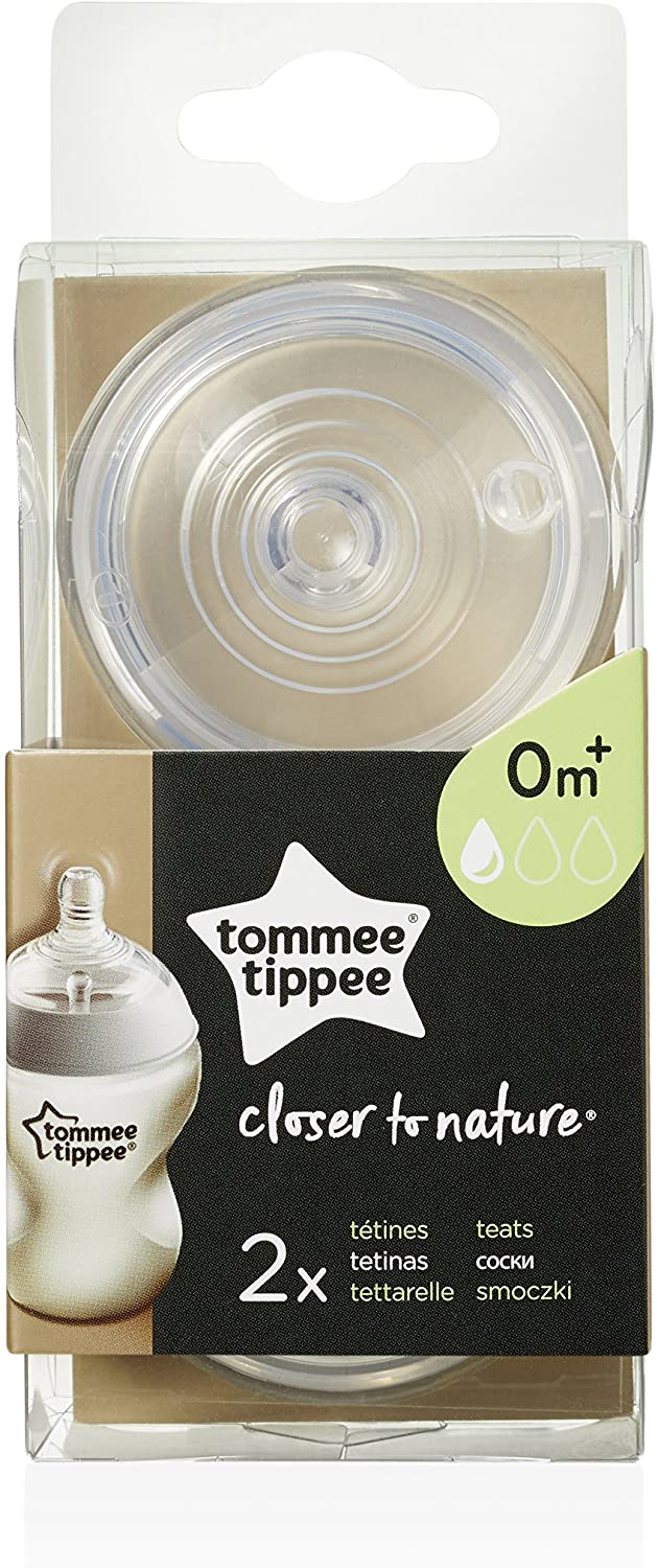 Closer to Nature Single Flow Teats x2, Slow flow, 2 count (Pack of 1) - Image 3