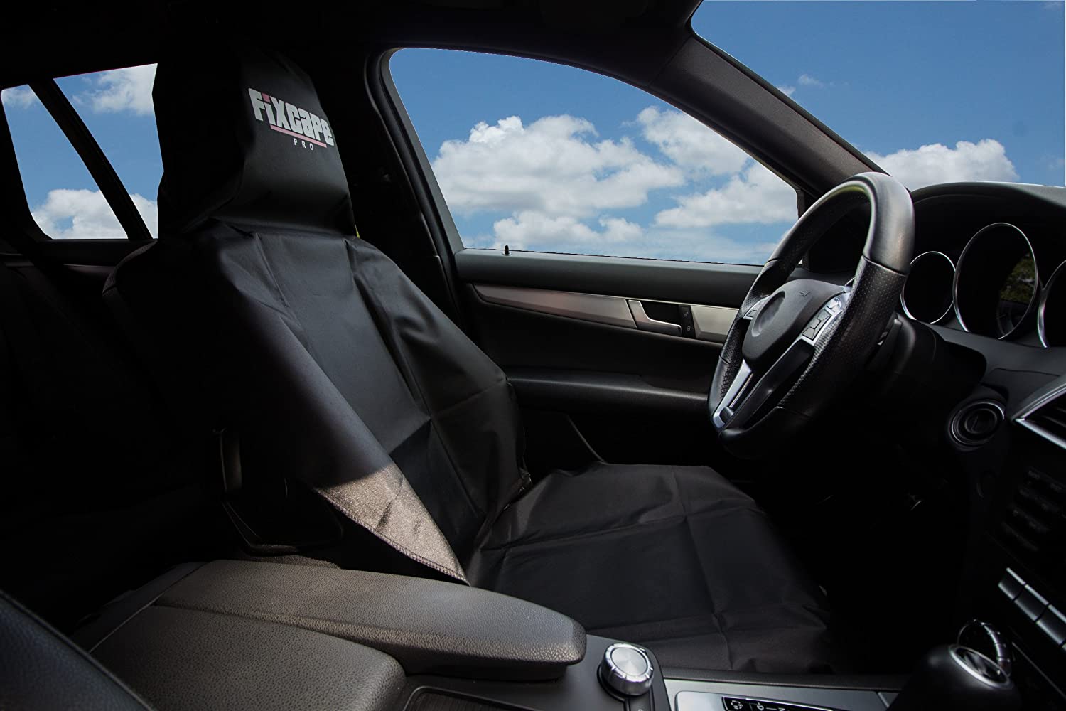 fixcape PRO, Robust, Universal Seat Protector, Waterproof & Oil Resistant Car Seat Cover, Front Seat Protection - Image 4