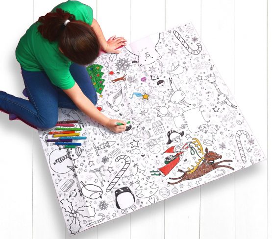 EggNogg Christmas Colour-In Tablecloth - Image 2