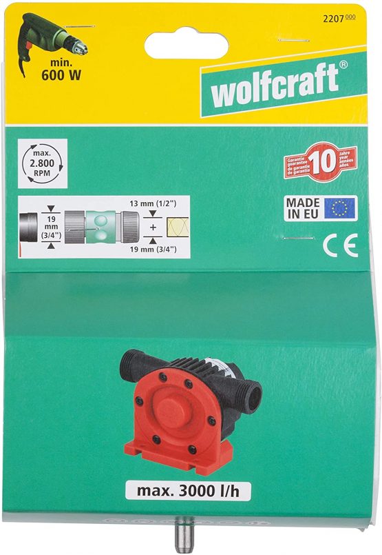 wolfcraft 2207000 Watwer Pump 3, 000 L/H - Image 3