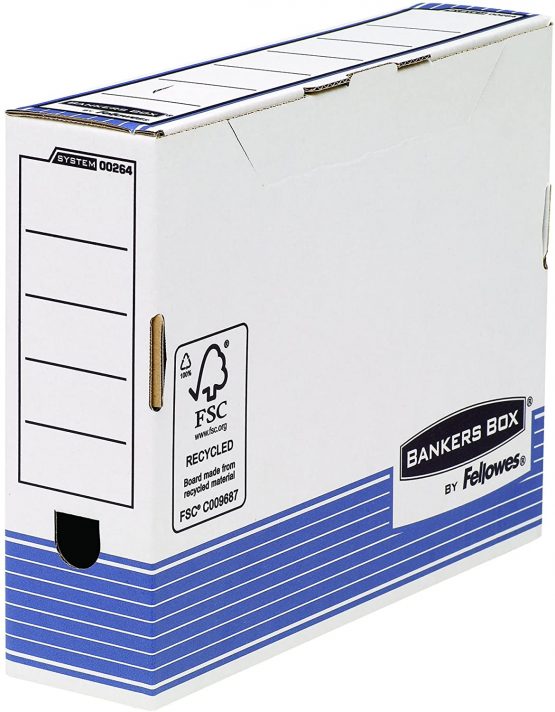 Fellowes 0026401 Box and Range-Archives – Boxes ranges-Archives (Blue, White, A4, 5 x 405 x 385 mm)