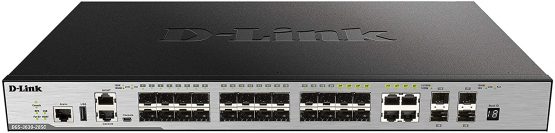 D-Link DGS 3630-28SC - Switch - L3 - Managed - 20 x Gigabit SFP + 4 x combo 1000Base-T + 4 x 10 Gigabit SFP+ - rack-mountable - Image 2