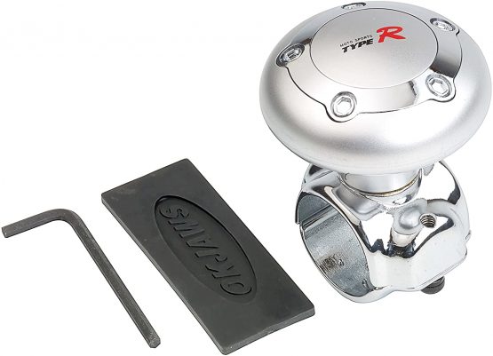 Race Sport 2707096 Type R Aluminium Chrome Car Steering Wheel Aid Knob Power Handle - Image 4