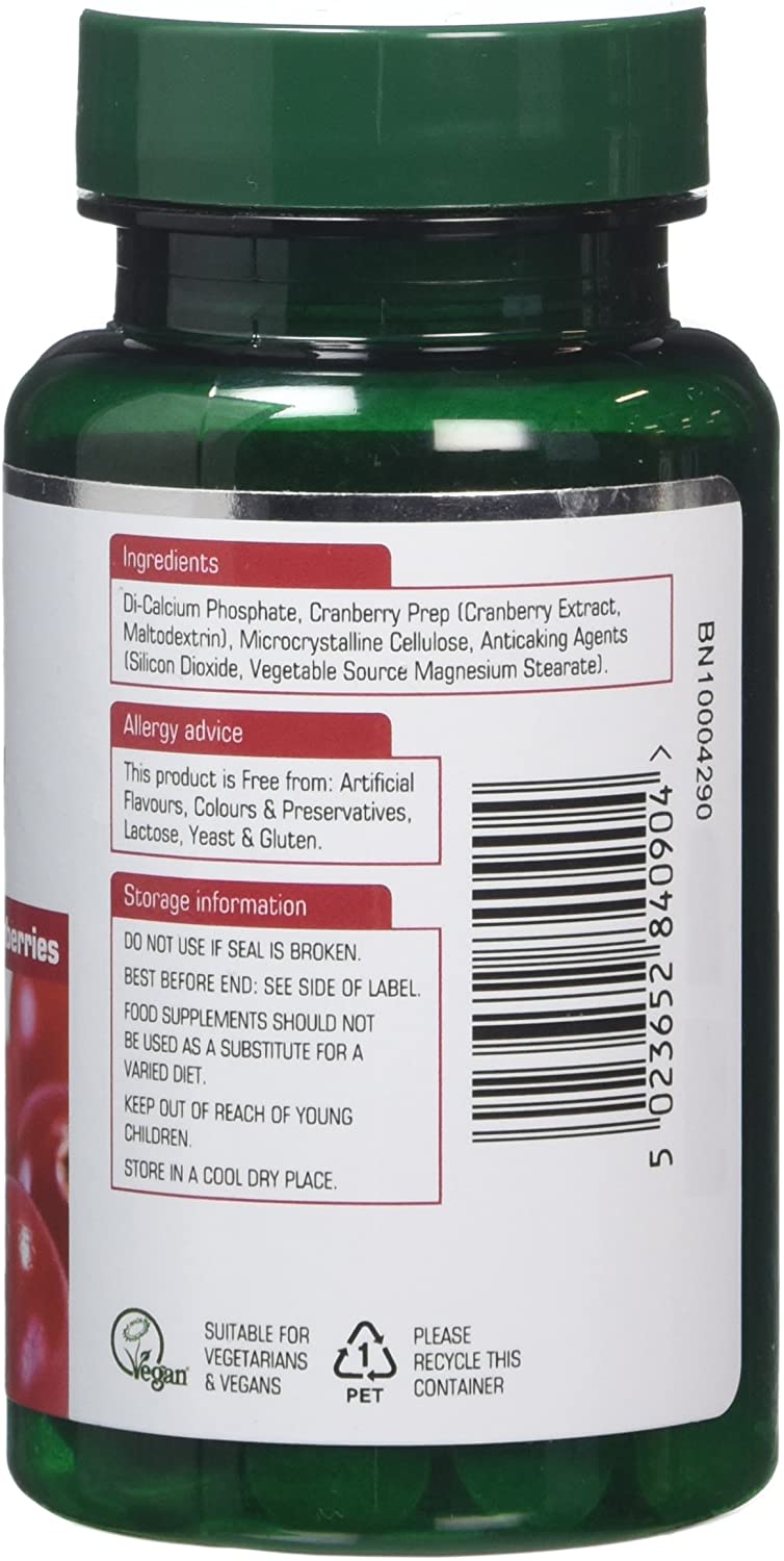 Natures Aid Cranberry 200mg, High Strength Tablets, Supports Urinary Tract Health & Immune System, Antioxidant Protection - Image 3