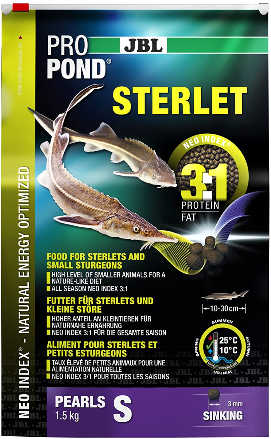 JBL ProPond Sterlet Food 1.5kg - Small Pellet, 1.5 kg (Pack of 1) - Image 2