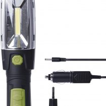 EMOS COB LED Workshop Magnet and Hook, 40 Hours Life, Luminous Flux, 160 Lumens, 20 m Light Distance, Battery Operated, Black, Green