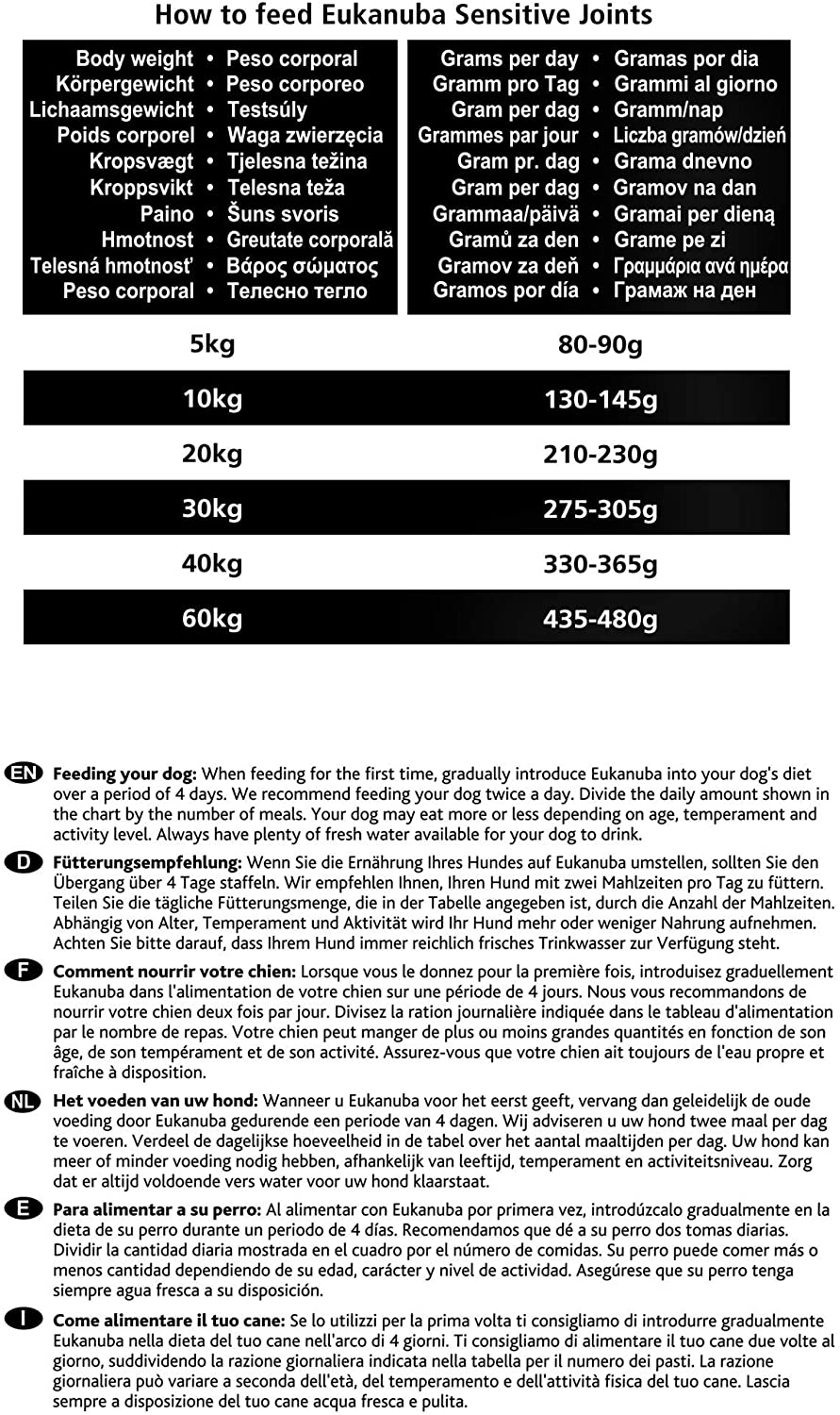 Eukanuba Dry Dog Food Daily Care Adult Sensitive Joints, Chicken, 12.5 kg, Daily Care Sensitive Joints, 12.5 kg (Pack of 1) - Image 4