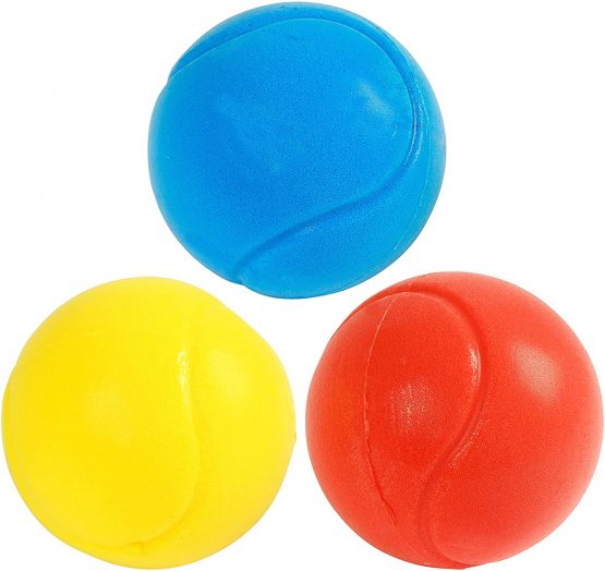 HTI Fun Sport Small Soft 70mm Tennis Balls | Perfect Foam Sponge Ball For Kids' Games