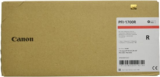 CANON PFI-1700 Ink Red Standard Capacity 700 ml Pack of 1 iPF Pro2000/4000