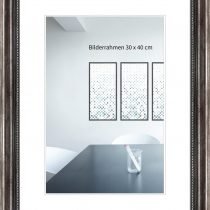 WANDStyle H450 - Photo Frame - Baroque Style - Solid Wood and Glass - Metallic - 20 x 30 cm