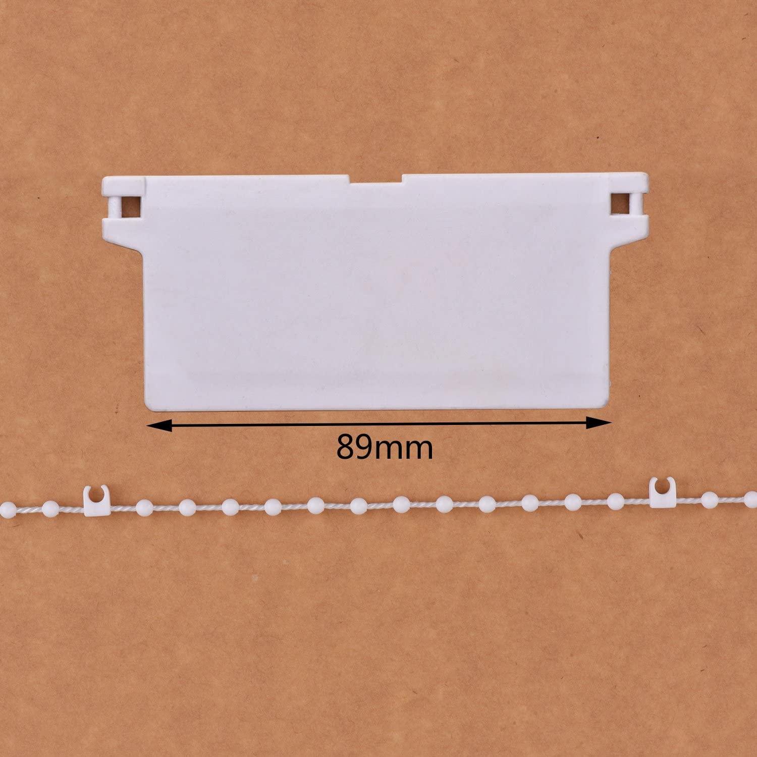 20 Meter Vertical Blind Bottom Chain with 5 Pieces Plastic Chain