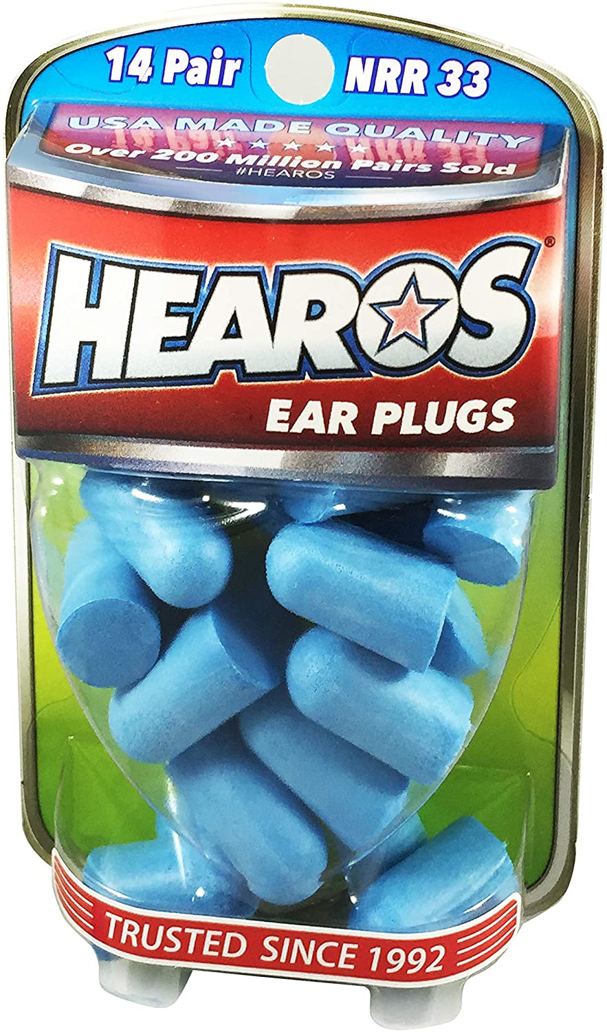 Hearos Ear Plugs - Xtreme Protection Series, 14 pr, Blue, 14 Pair (Pack of 1)