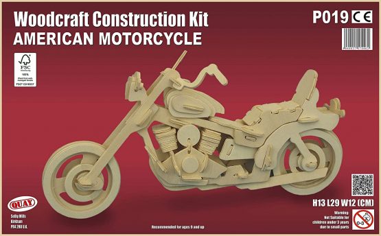 Quay American Motorcycle Woodcraft Construction Kit - Image 2