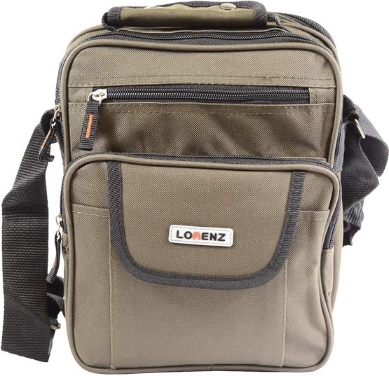 Mens Ladies Canvas Messenger Shoulder/Travel Utility Work BAG Cross Body by Lorenz