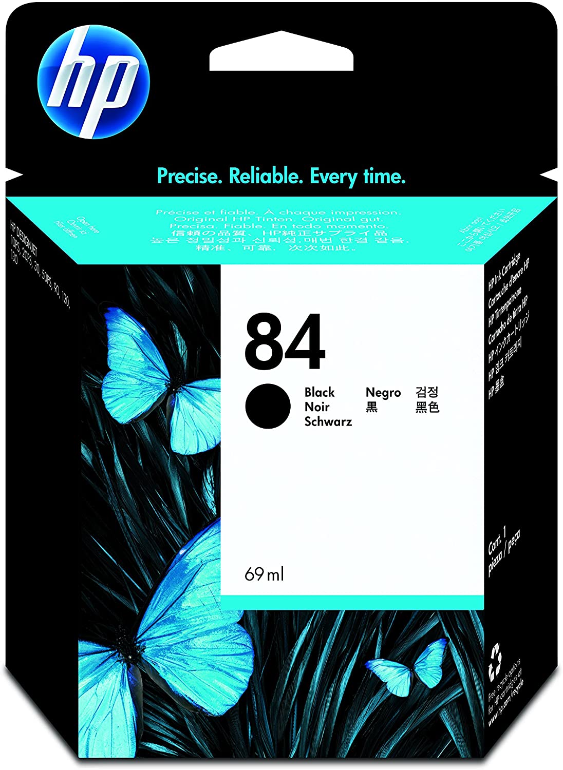 HP Original C5016A Ink Cartridge No 84 Black 69Ml