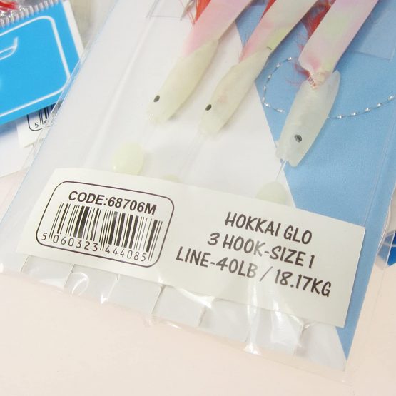 Fishzone RIG PRO SERIES - 10 Packs of Single Type Commercial Quality Sea Feather Lure Fishing Rigs - Ideal for Sea Boat Shore for Mackerel, Herring, Bass & Cod (Hokkai Glo) - Image 3