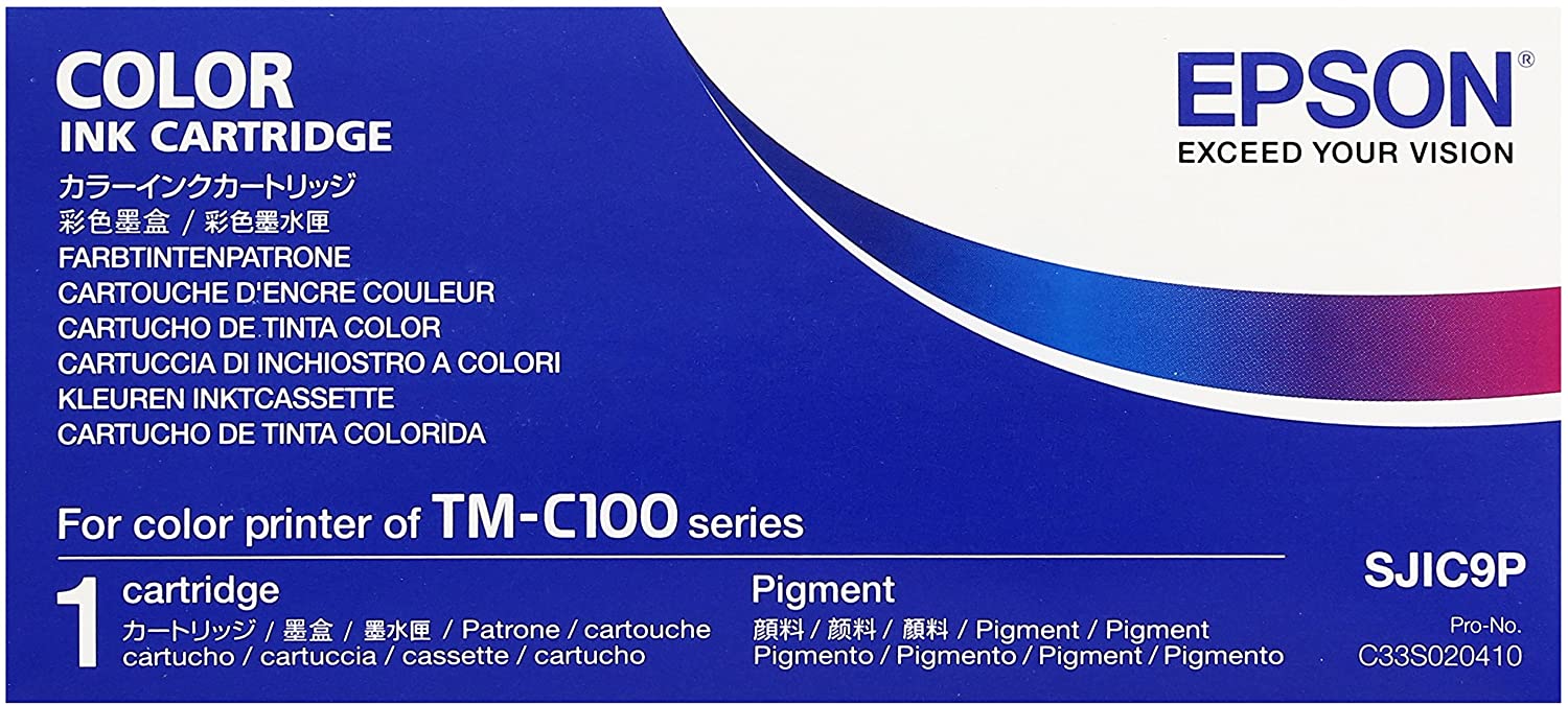 Epson C33S020410 Ink Cartridge for Printer, Black/Cyan/Magenta/Yellow