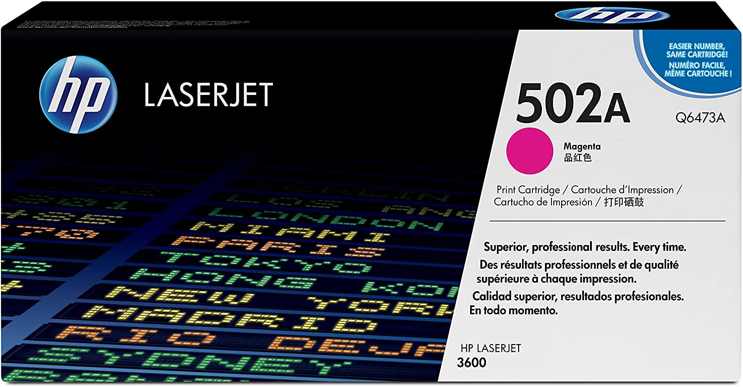 HP Q6473A 502A Original LaserJet Toner Cartridge, Magenta, Single Pack, Standard