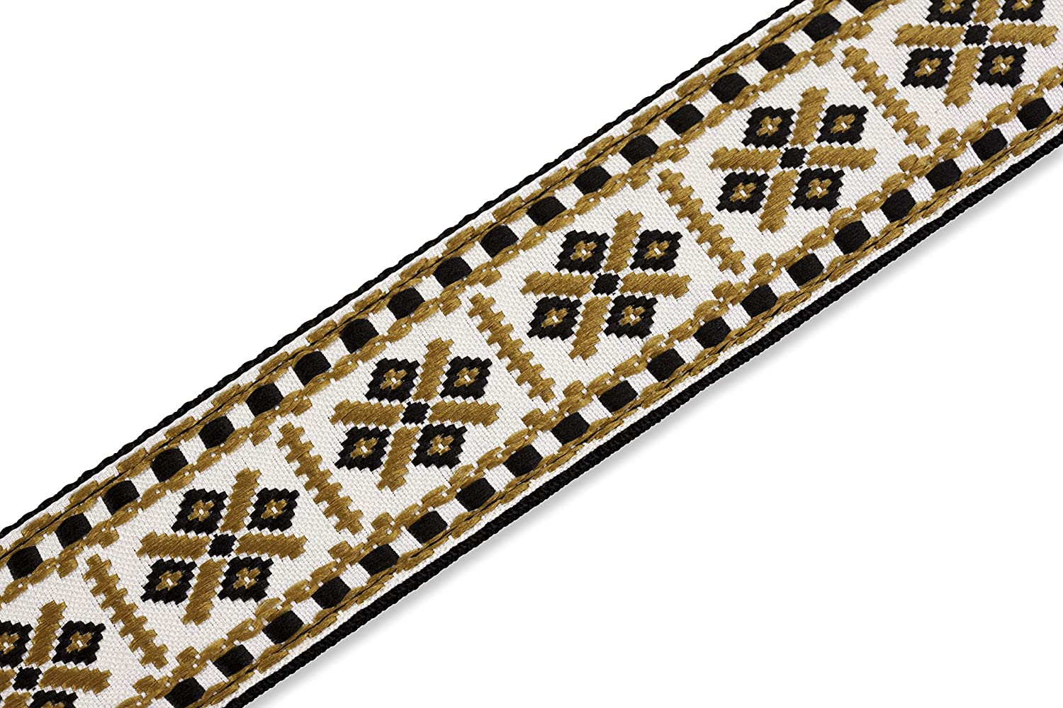 Levy's M8HT-07 2 inch Style 07 60's Style Hootenanny Jacquard Weave Guitar Straps with Leather Back - Image 4