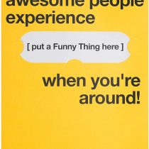 Hallmark Personalisable Card 'Funny Things' - Medium [Old Model]