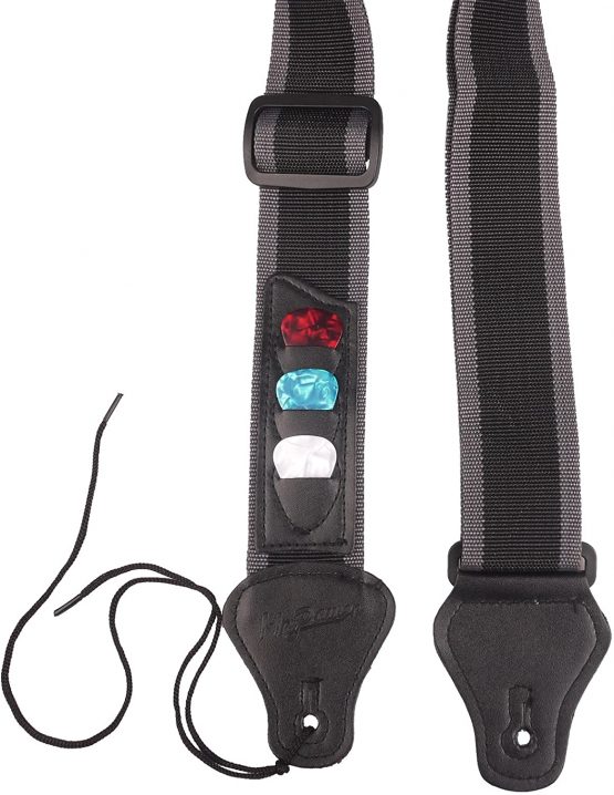 Mrr Guitar Strap with 3 Pick Holders for Electric/Acoustic Guitar - Image 3