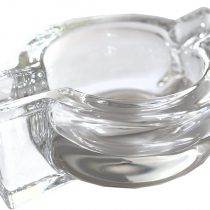 GERMANUS Glass Ashtray for Cigar or Cigarette, O