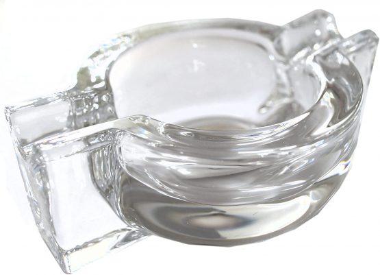 GERMANUS Glass Ashtray for Cigar or Cigarette, O