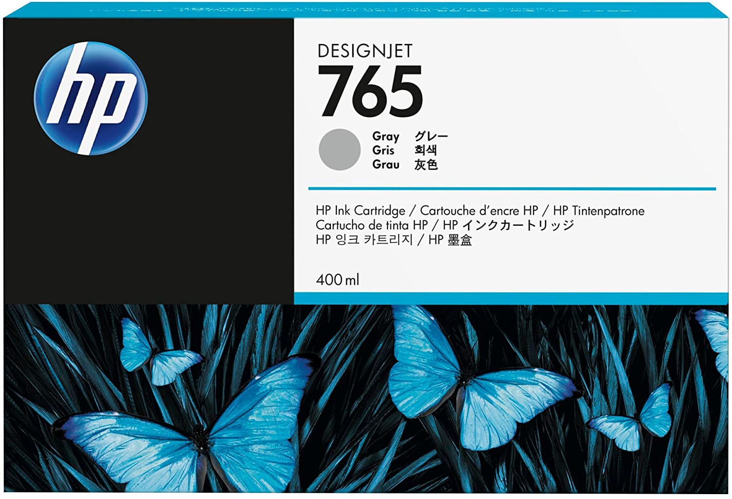 HP 765 400 ml Original Ink Cartridge - Grey - Image 4