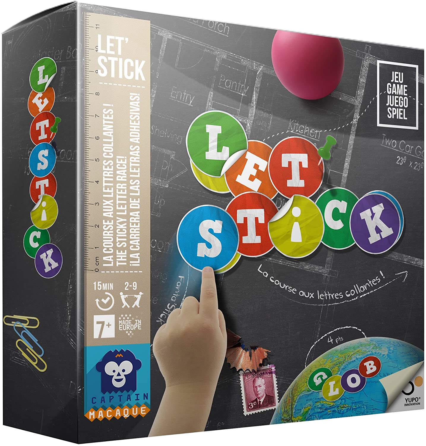 Captain Macaque Let'stick 101003914 Educational Board Game - Image 2
