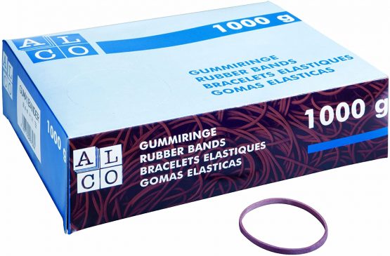 5 Star 700274 Elastic Bands in Cardboard Box Ø 100 mm Red 1000 g - Image 2