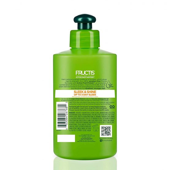 Garnier Fructis Sleek & Shine Intensely Smooth Leave-In Conditioning Cream 10.2 oz - Image 2
