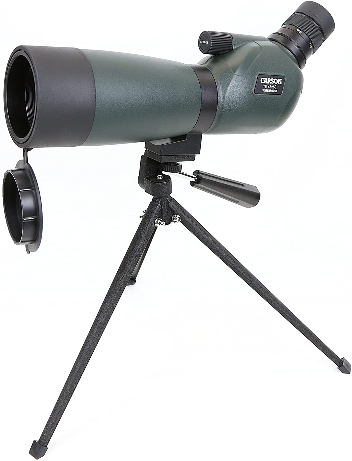 Cannocchiale Carson Everglade HD 15-45x60mm – Impermeabile, Antiappannamento Con Treppiede Da Tavolo (Verde)