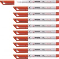 OHP Pen - STABILO OHP Pen Soluble Fine Box of 10 Red