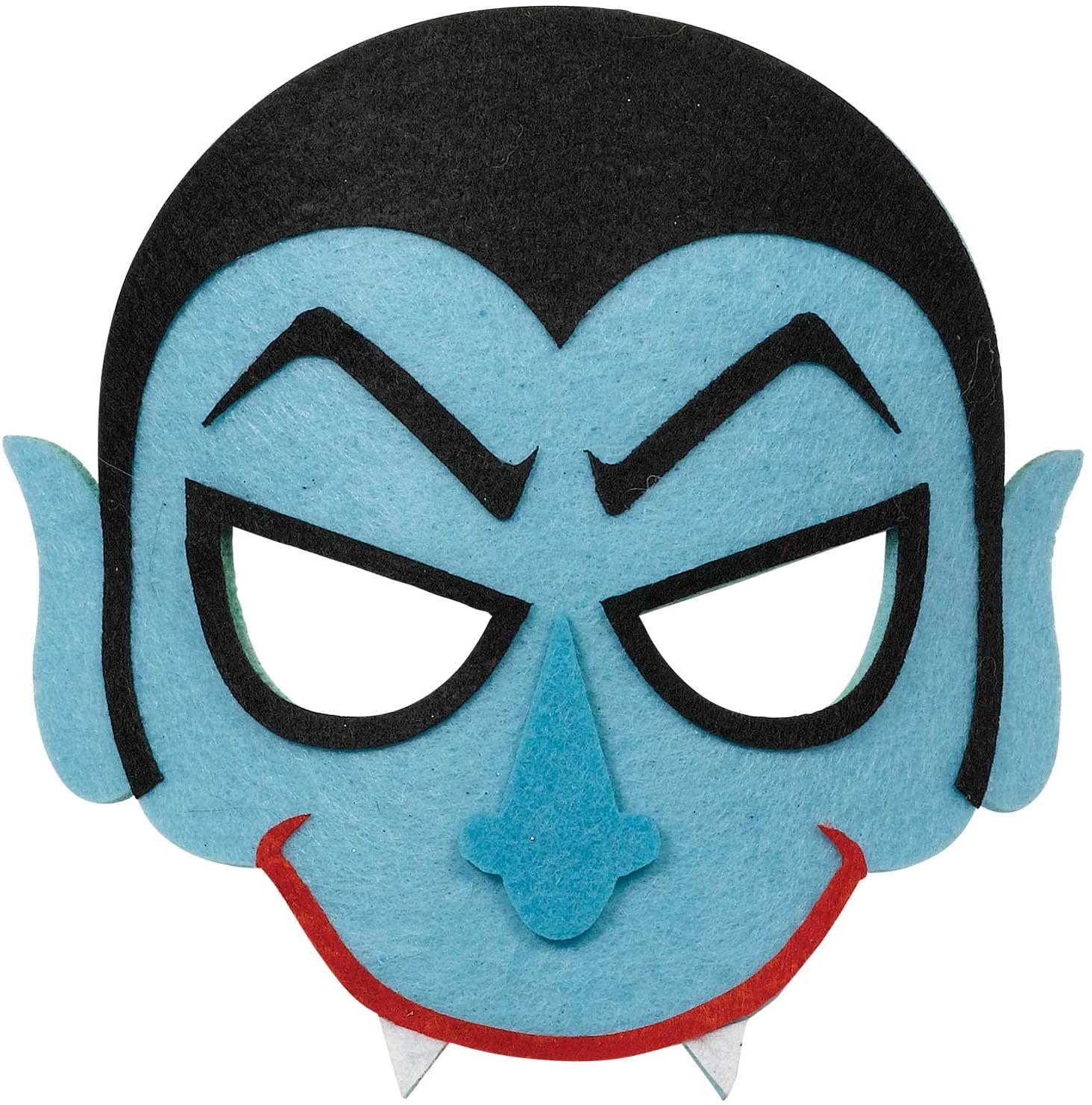 amscan 848427-55 - (Ll) Vampire Felt Mask, Multi-coloured