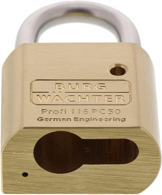 Burg-Guardian padlock carcass without brass cylinder, 1 piece, 116 pcs 50 stainless steel - Image 3