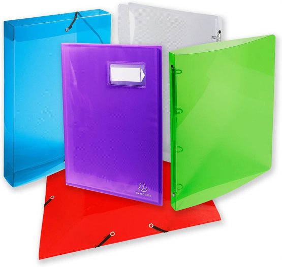 Exacompta Crystal PP Filing Box, A4, 25 mm spine, A4 - Clear - Image 4