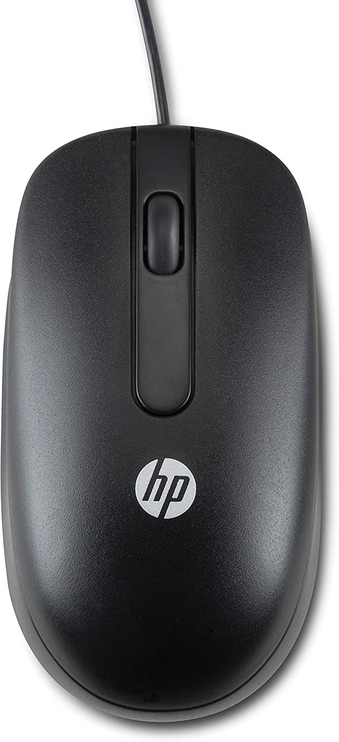 HP QY778A6 Laser USB 2-Button Mouse, 100 pieces, black