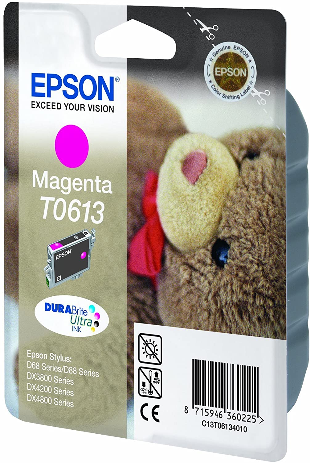 Epson Original T061340 Magenta Ink Cartridge for Stylus D68/D88/DX3800/DX4200/DX4800 (Teddy), Extra Large - Image 2